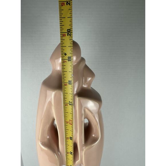 Vintage MCM Royal Haeger “Lovers” 20” Art Deco Statue #6034 Pink - Picture 6 of 8